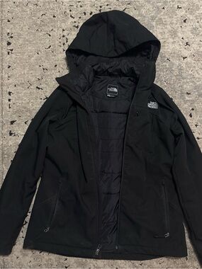 The North Face Black Hooded Ski Jacket for Women